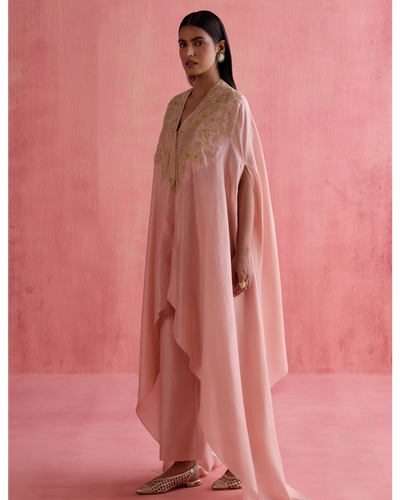 Meher Kaftan Set - Blush Pink