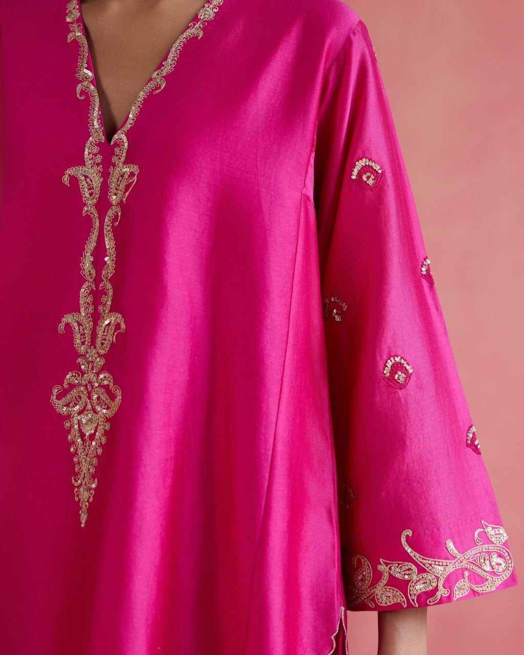 Noor Farshi Salwar Set - Fuchsia
