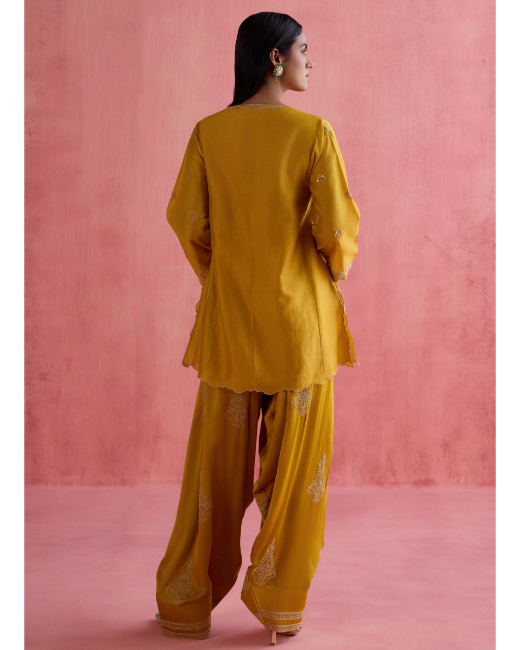 Noor Farshi Salwar Set - Mustard