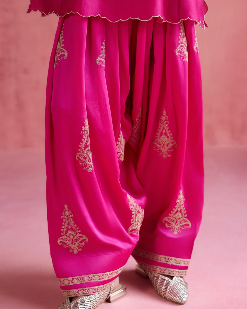 Noor Farshi Salwar Set - Fuchsia