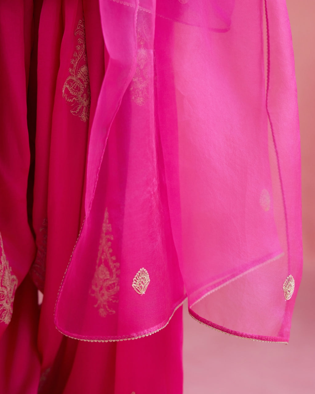 Noor Farshi Salwar Set - Fuchsia
