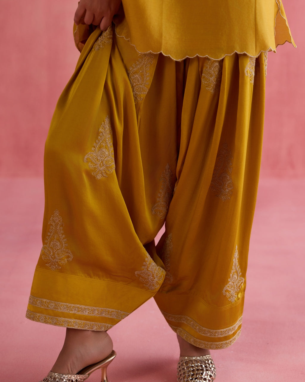 Noor Farshi Salwar Set - Mustard