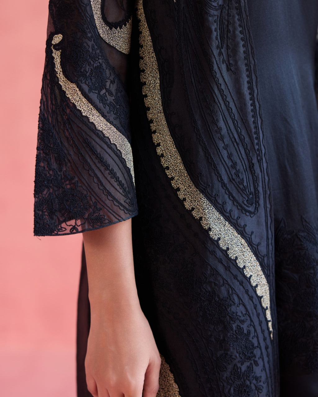 Shireen Jacket Set - Black