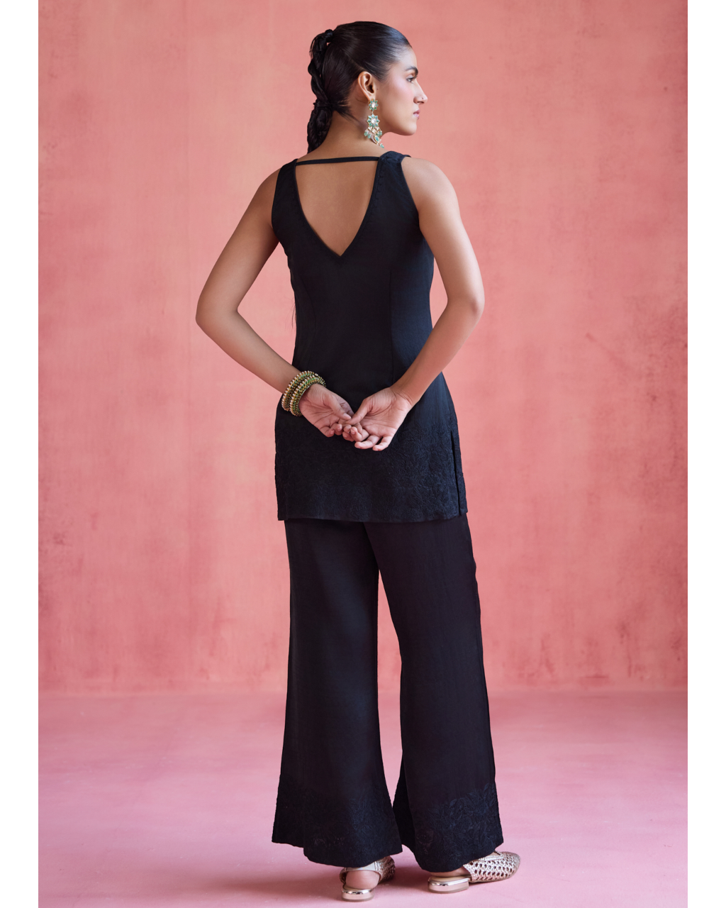 Shireen Jacket Set - Black