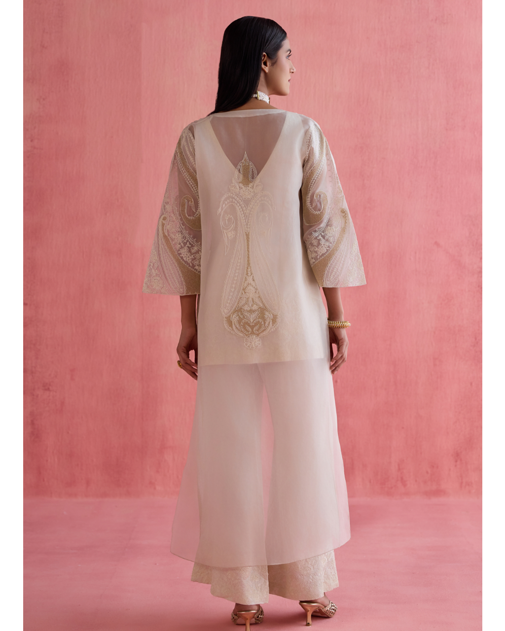 Shireen Jacket Set - Ivory