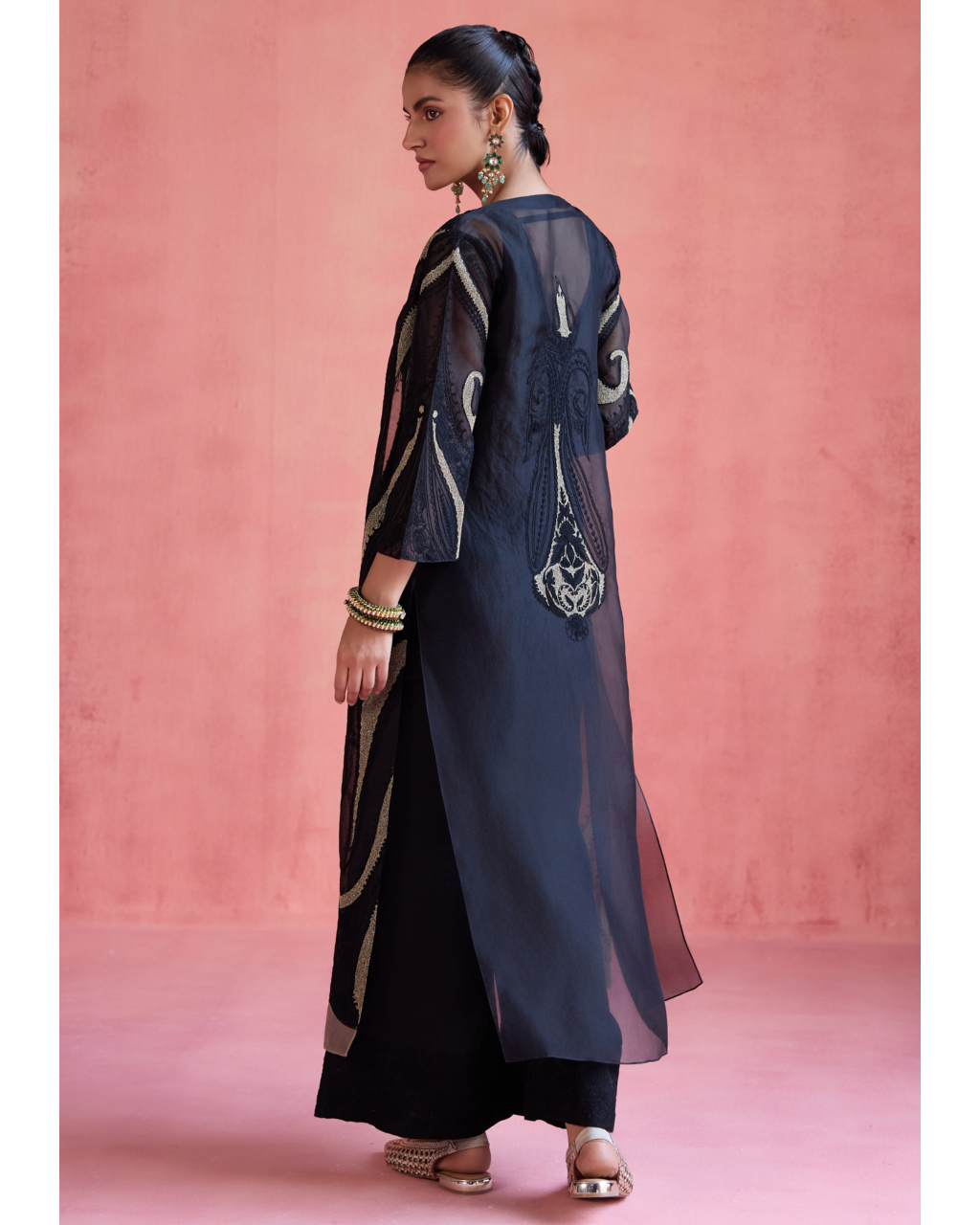 Shireen Jacket Set - Black