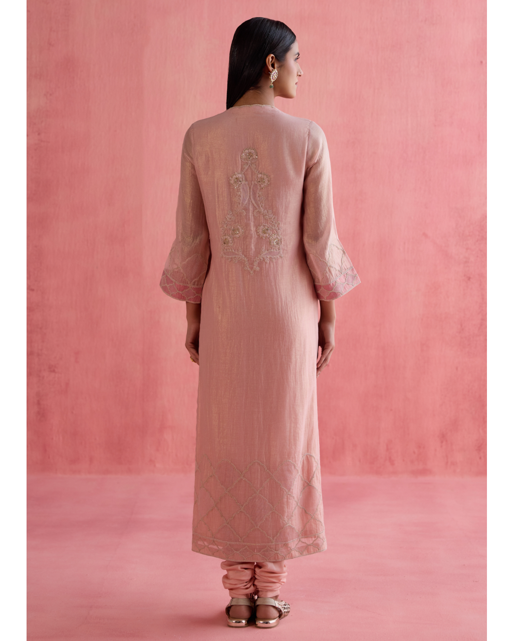 Khwaab Kurta Set - Blush Pink