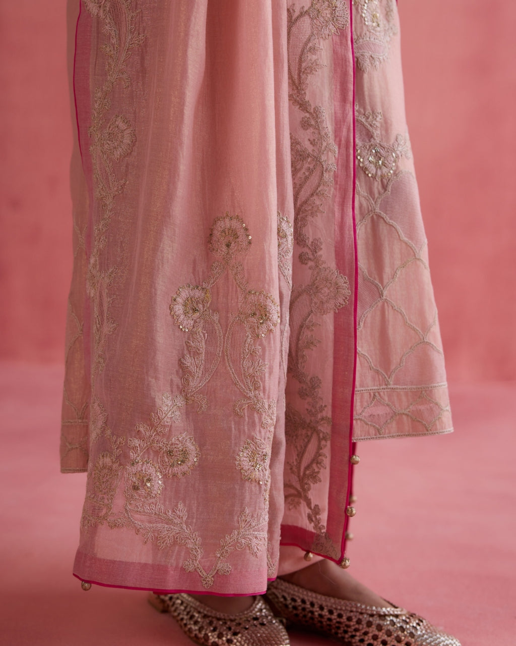 Khwaab Kurta Set - Blush Pink