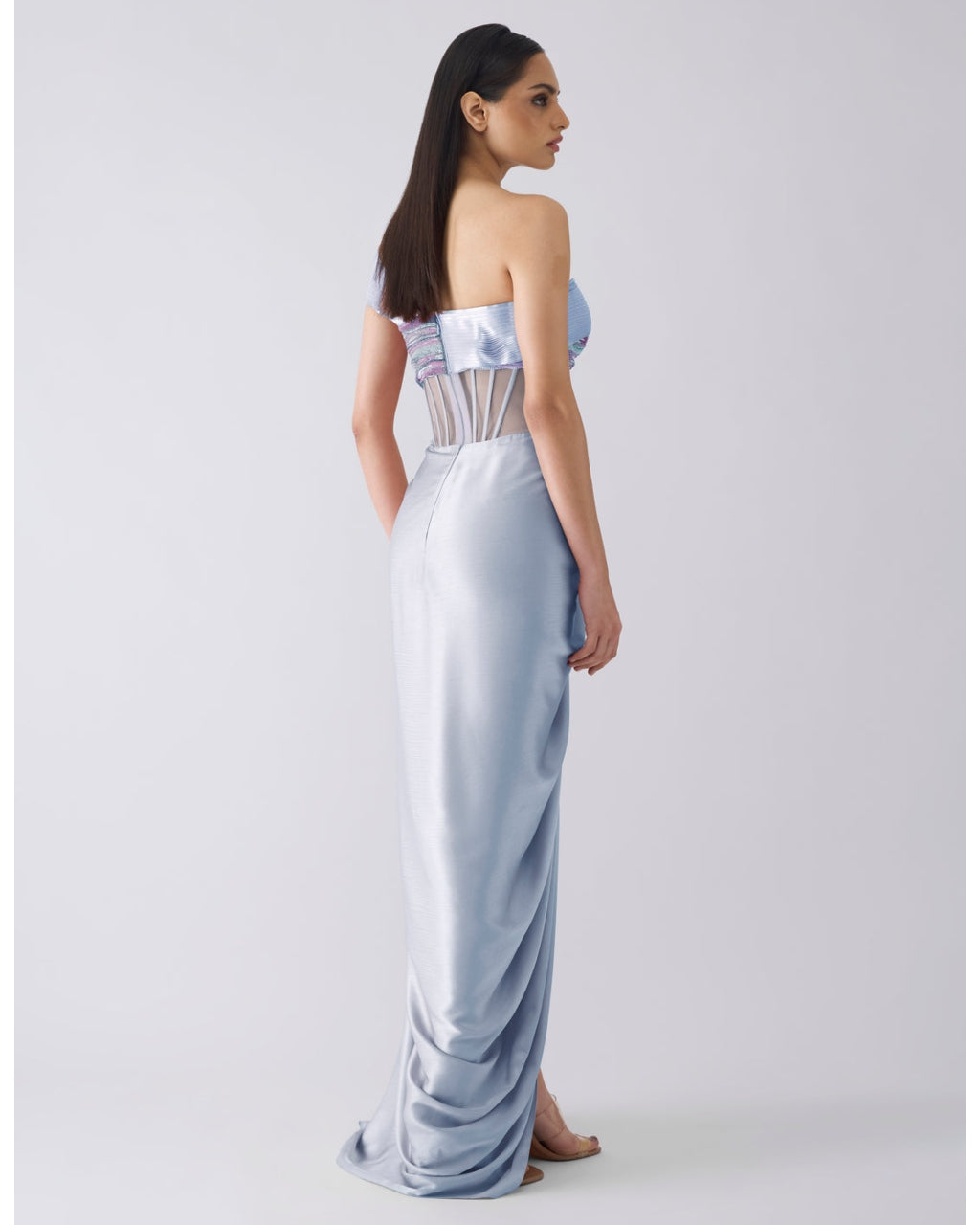 Metallic Metallic Blue Gown