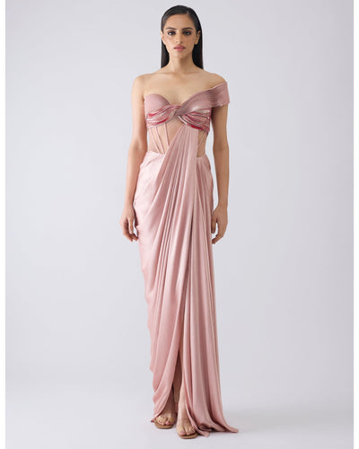 Metallic Pink Gown