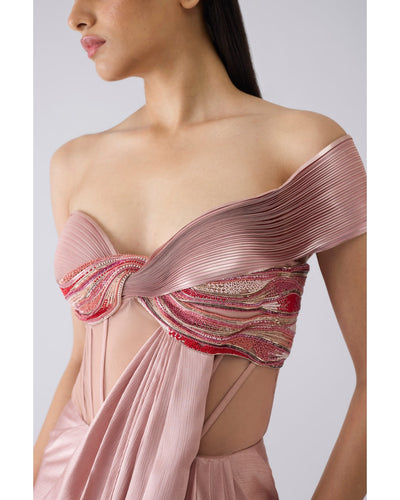 Metallic Pink Gown