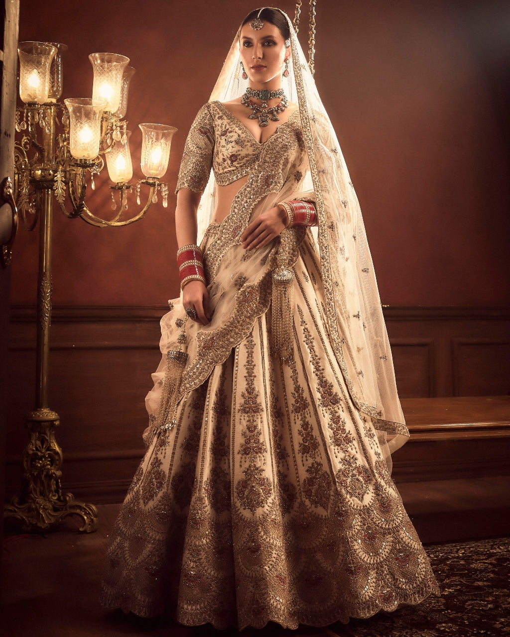 Ivory Aakruti Lehenga Set