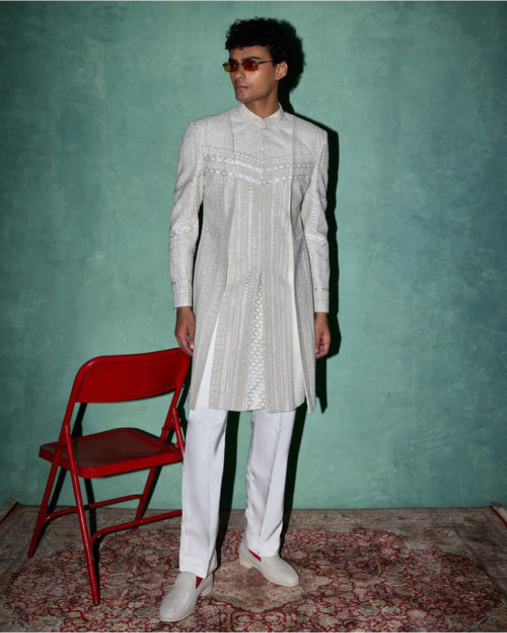 Baroque 2.0 Layered Achkan Set