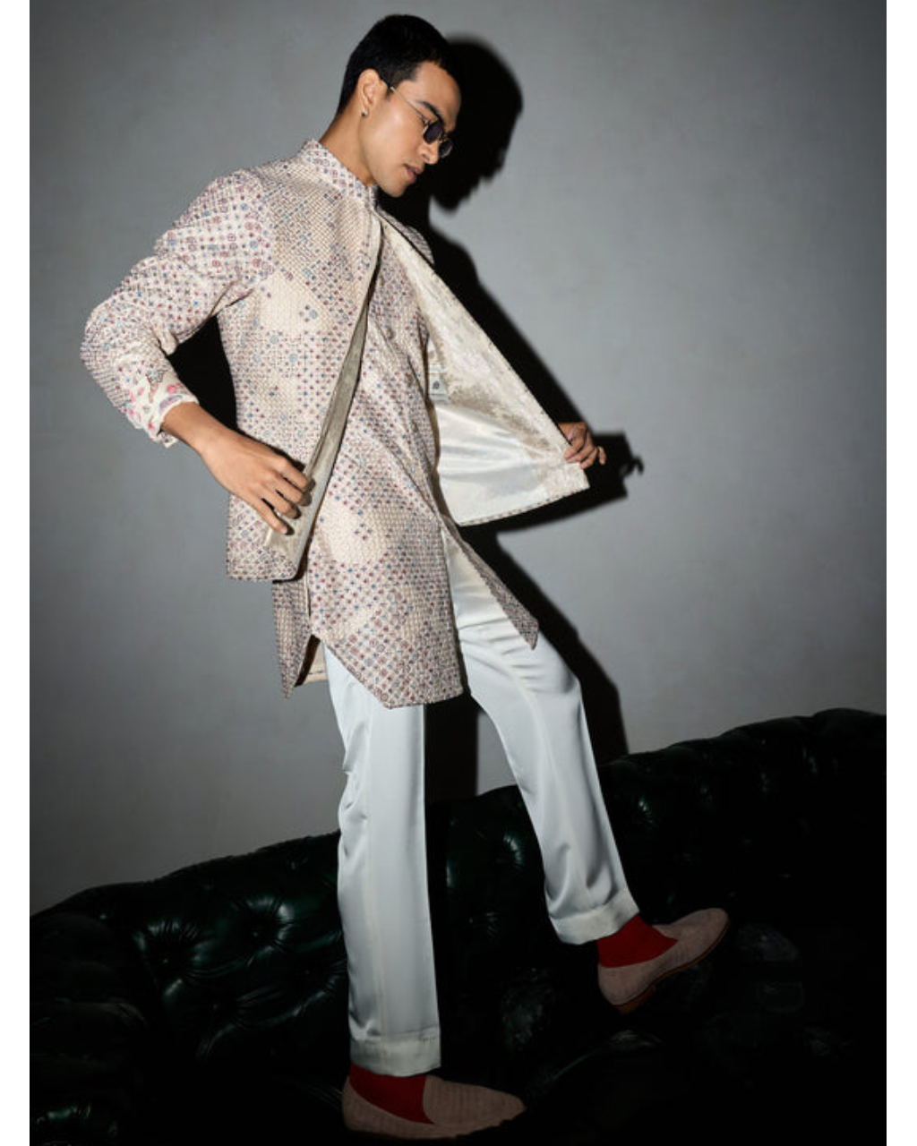 Candy Nehru Jacket Set