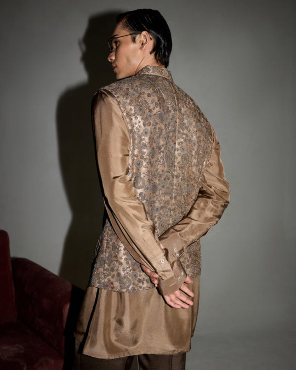 Garden In Bloom Nehru Jacket Set