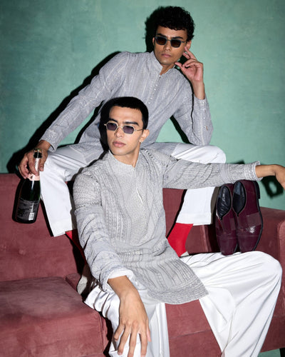 Halo Heavy Nehru Jacket Set