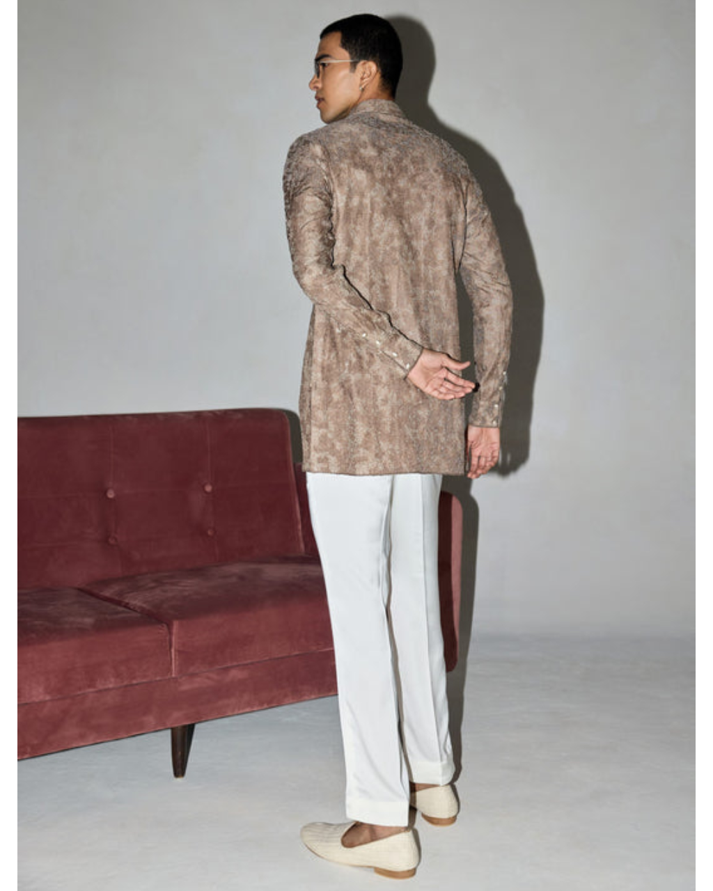 Kasuti Two Tone Floral Couture Kurta Set