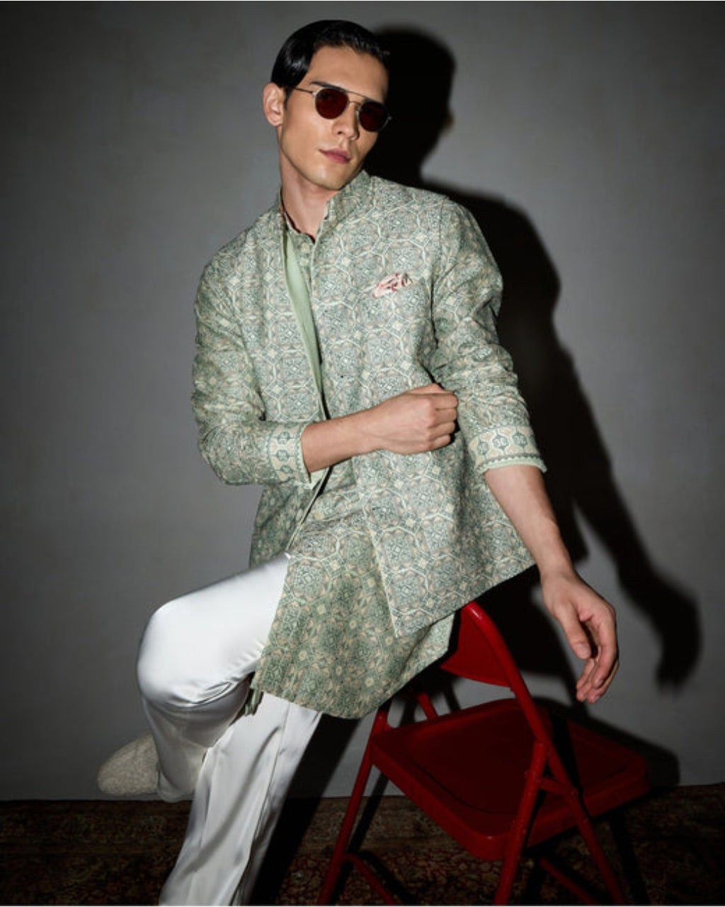 Kilim Nehru Jacket Set