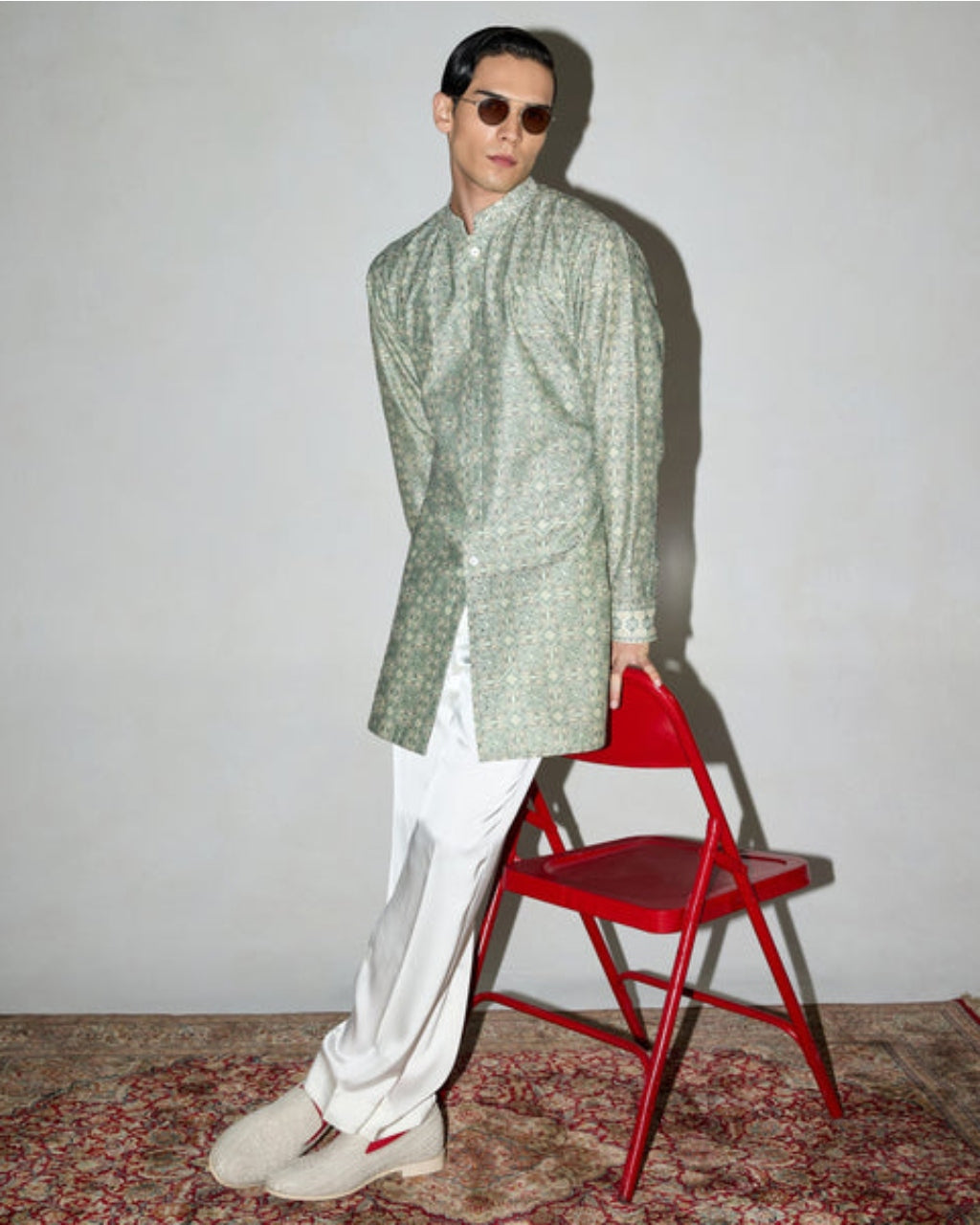 Kilim Nehru Jacket Set