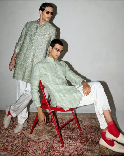 Kilim Nehru Jacket Set