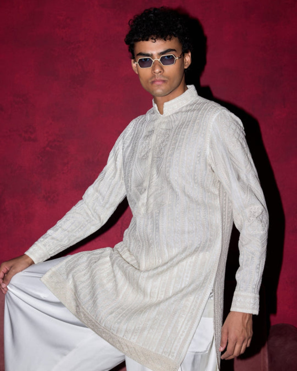 Naksh Deep Neck Kurta Set