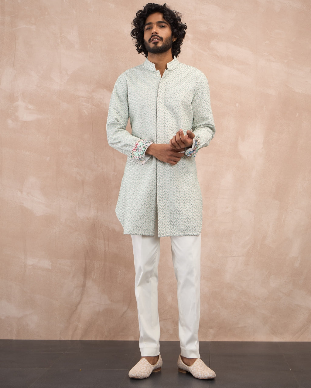 Powder Pink & Sea Green Inara 3.0 Straight Kurta Set