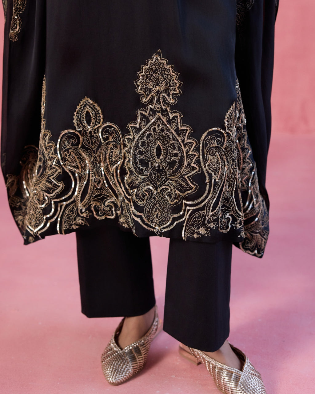 Zoya Kaftan Set - Black