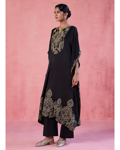 Zoya Kaftan Set - Black