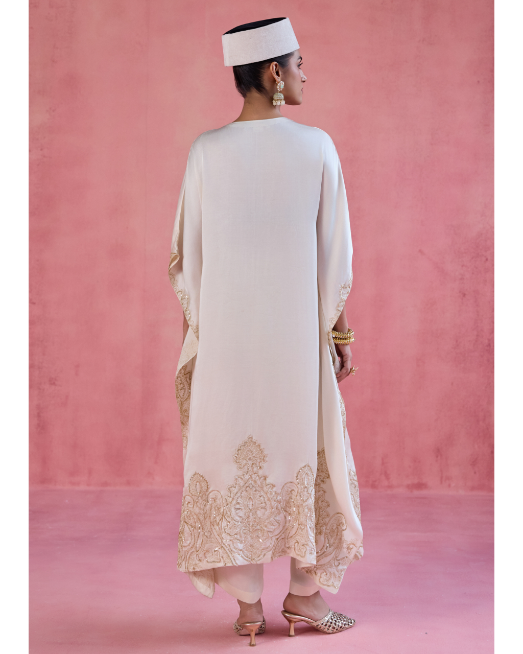 Zoya Kaftan Set - Ivory