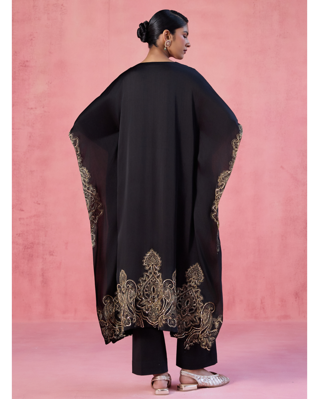 Zoya Kaftan Set - Black