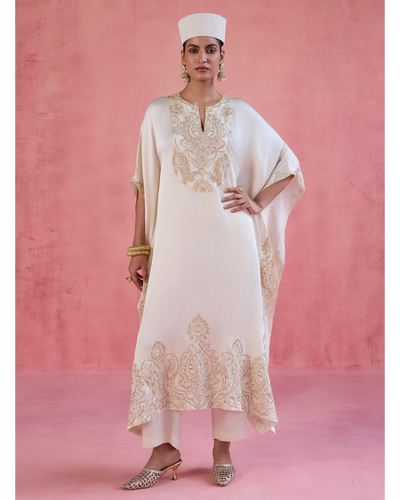 Zoya Kaftan Set - Ivory