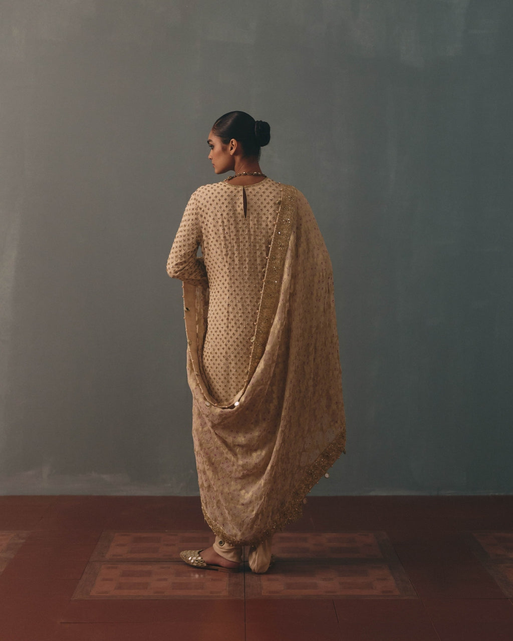 Coconut Hand Embroidered Star Kurta Set