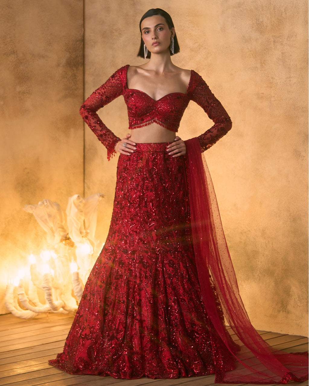 Ember Lehenga Set