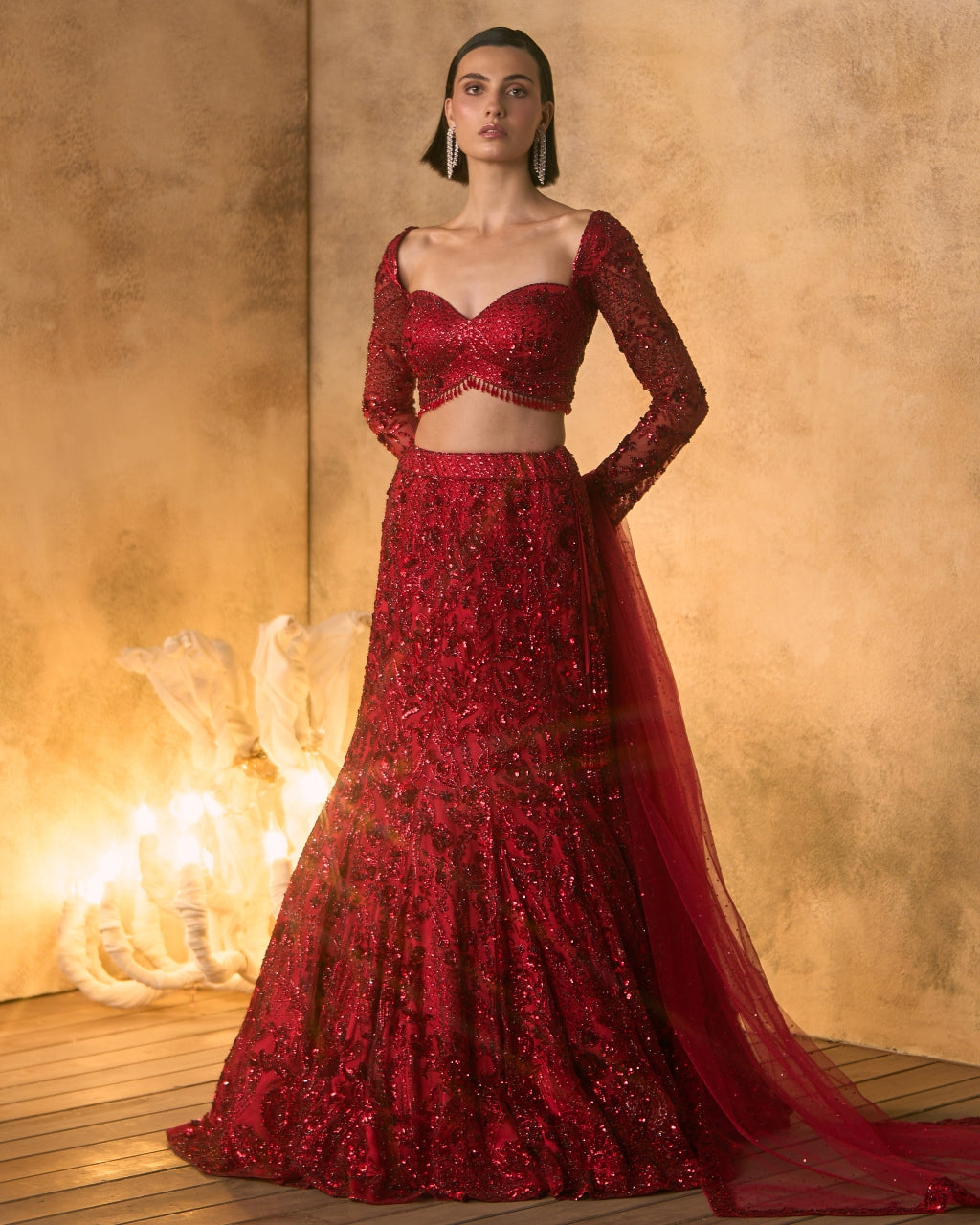 Ember Lehenga Set
