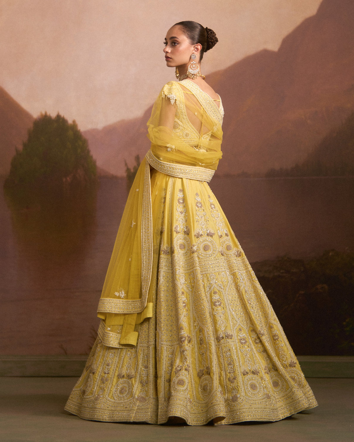 Haldi Lime Yellow Lehenga Set