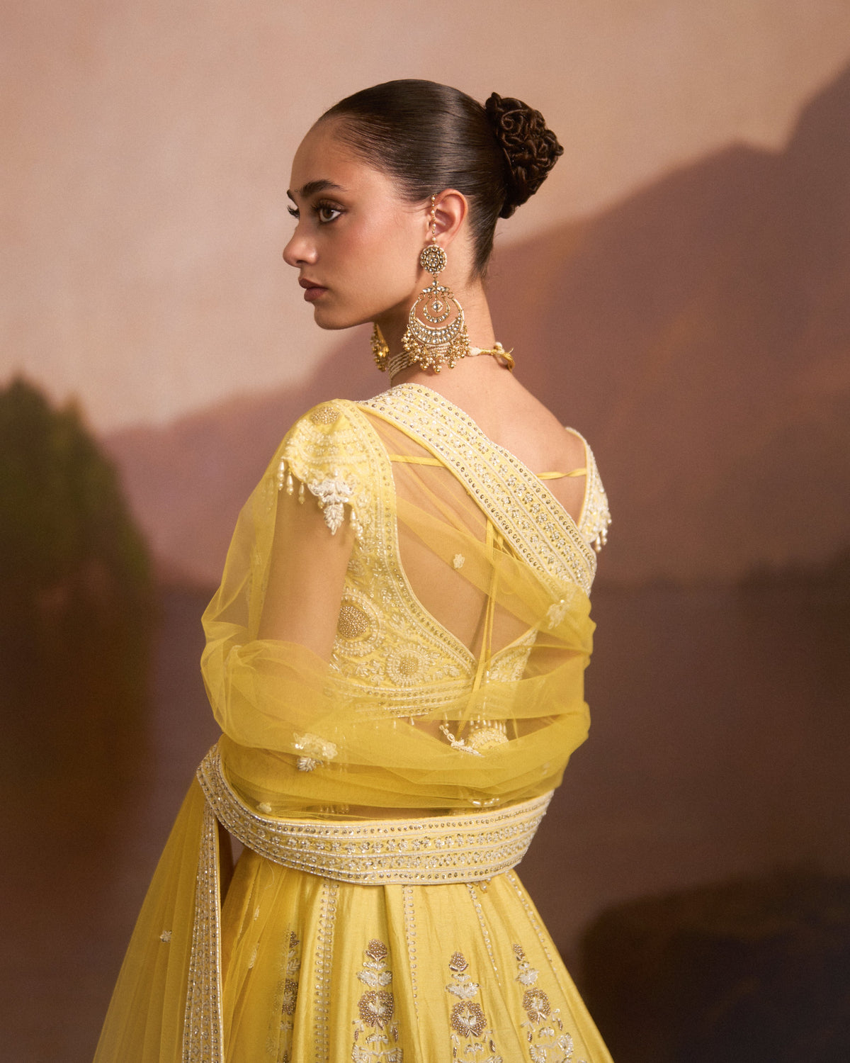 Haldi Lime Yellow Lehenga Set
