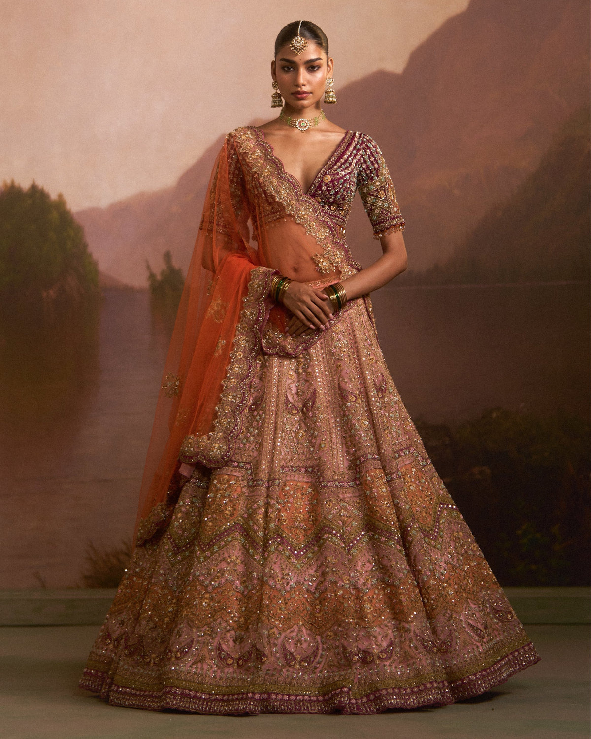 Gidha Lehenga Set