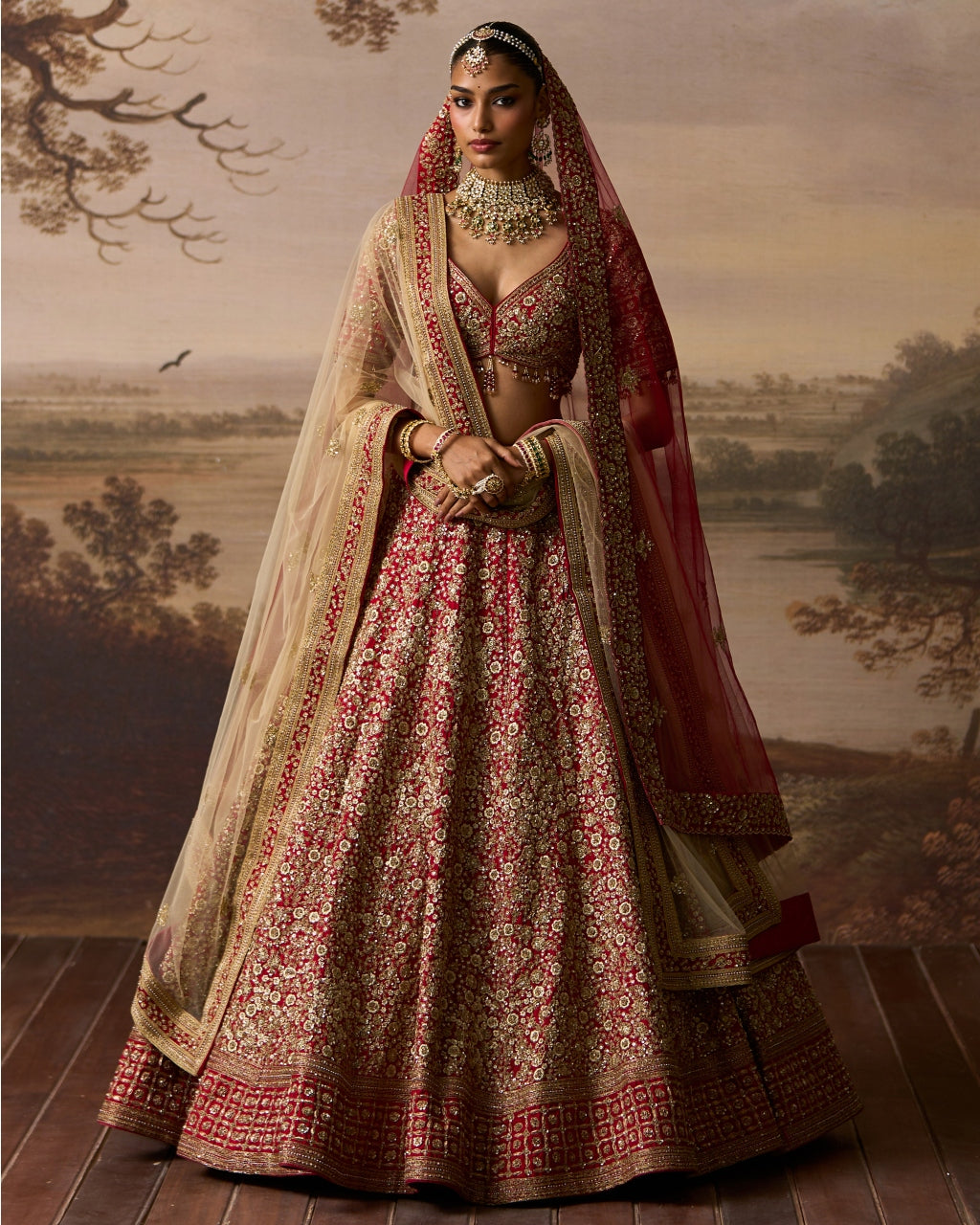 Sindoori Lehenga Set