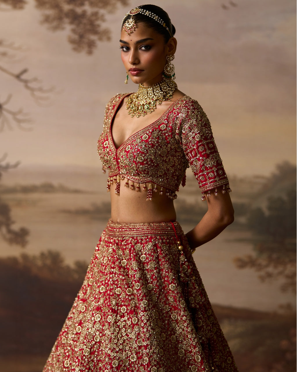 Sindoori Lehenga Set