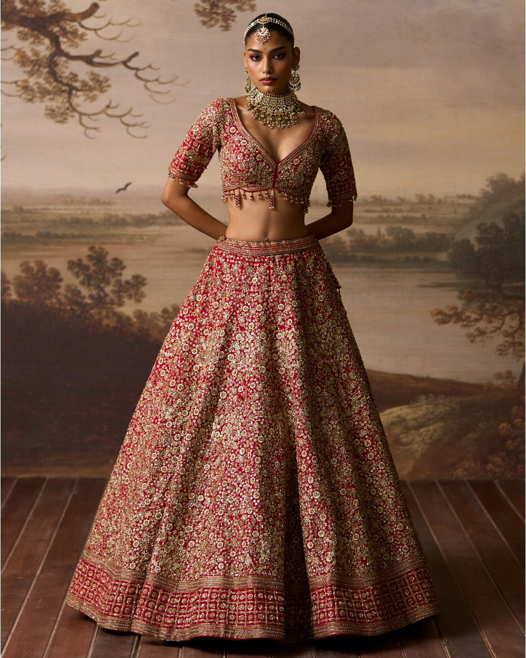Sindoori Lehenga Set