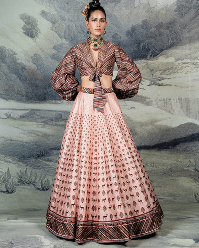 Blush Pink Skirt Set