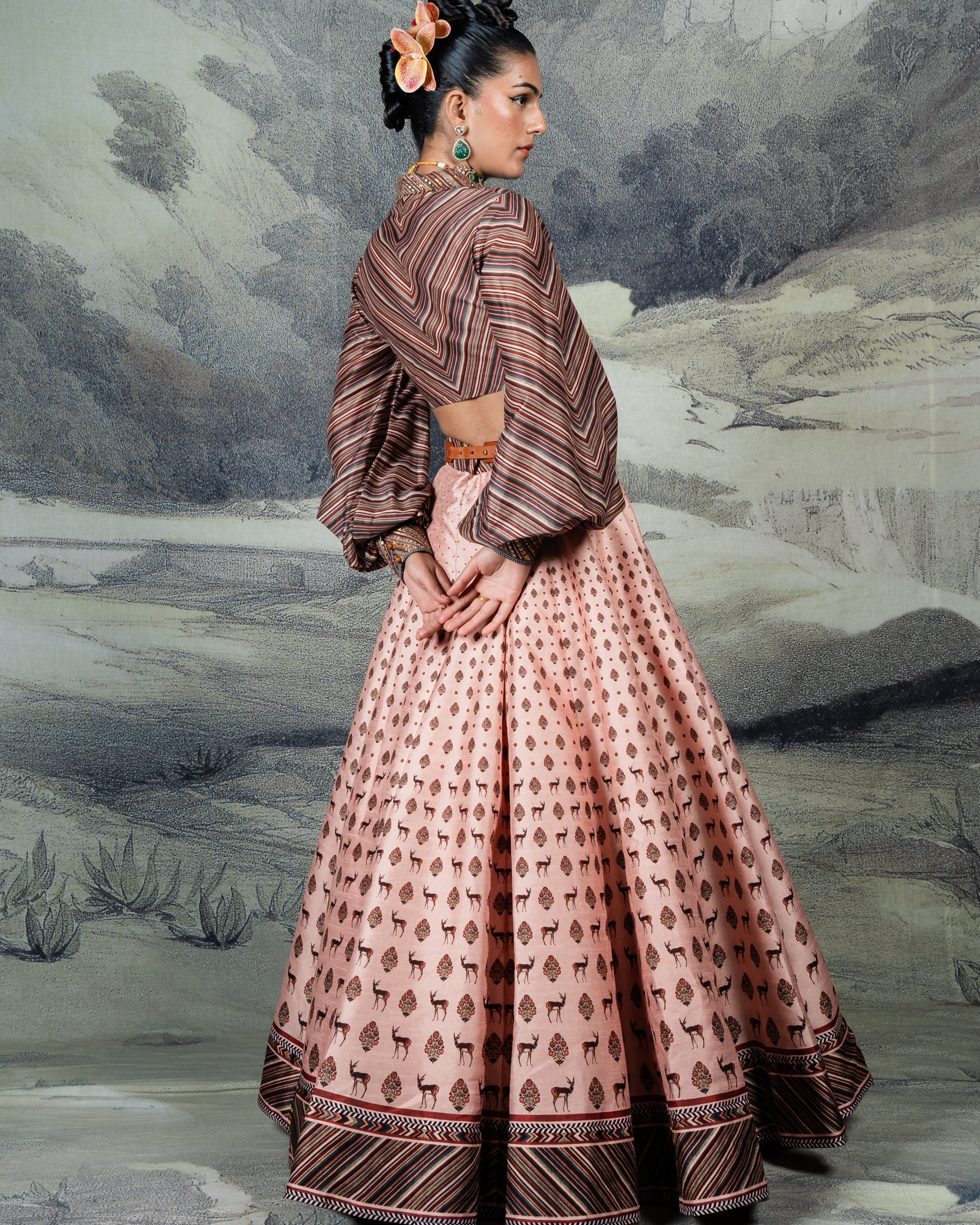 Blush Pink Skirt Set