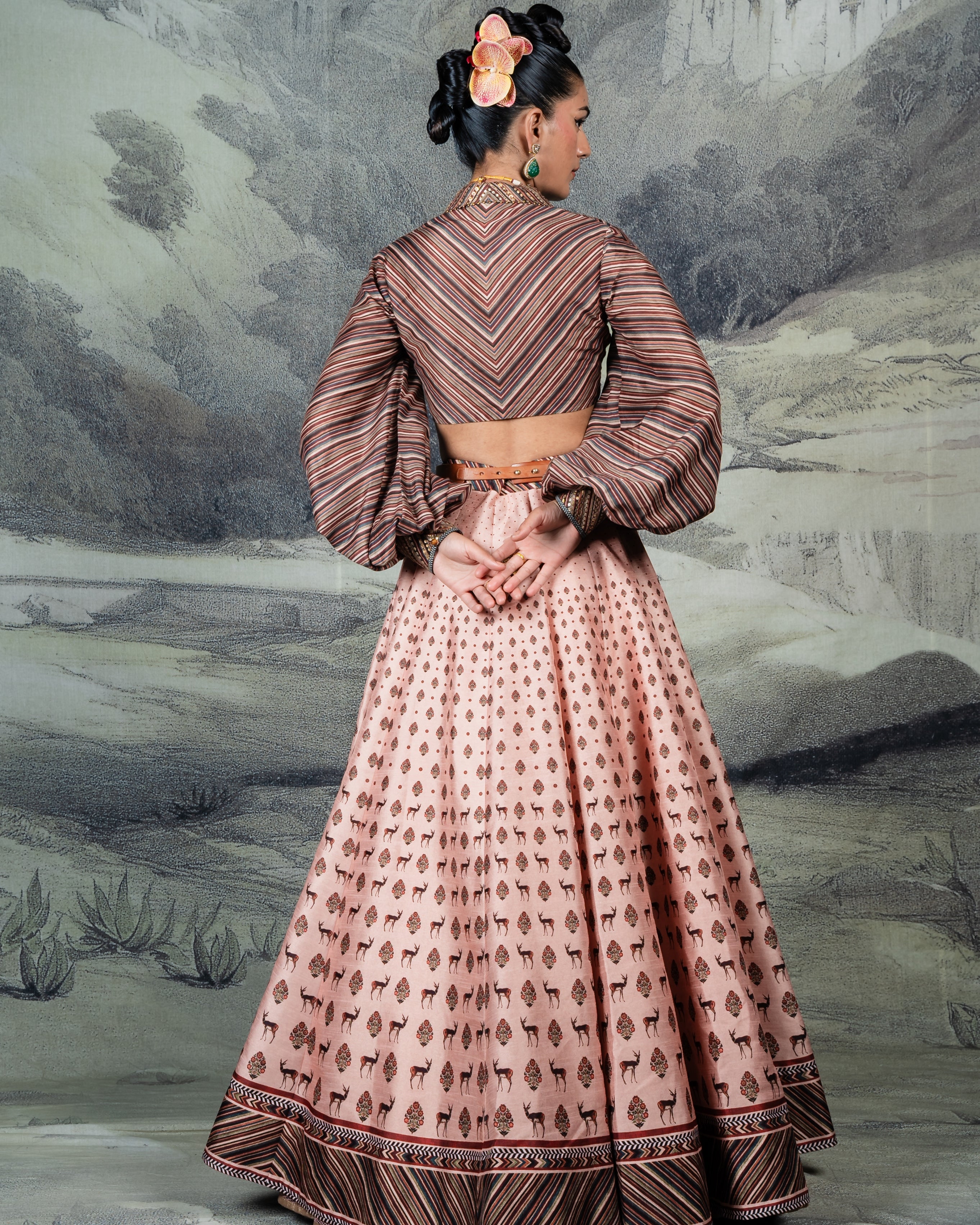 Blush Pink Skirt Set