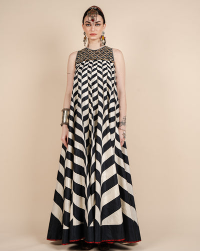 Chevron Maxi Dress