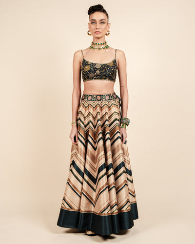 Soft Beige Skirt Set