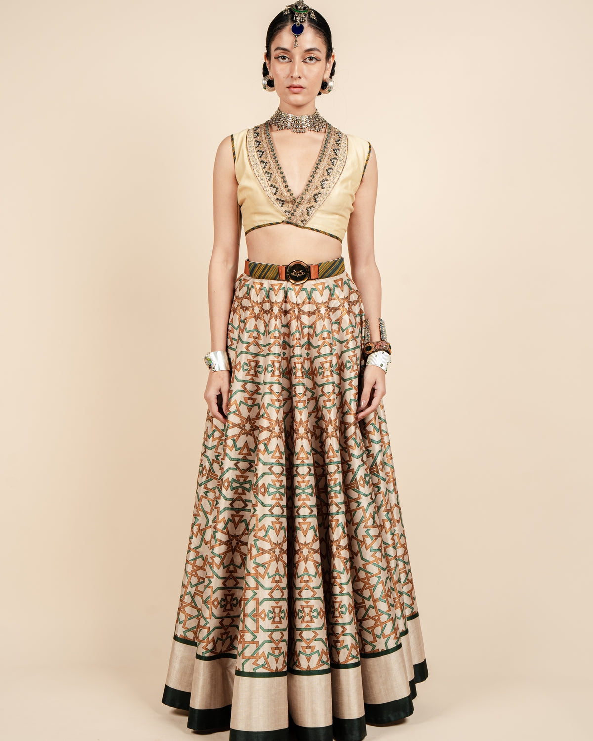 Crème Ivory Skirt Set