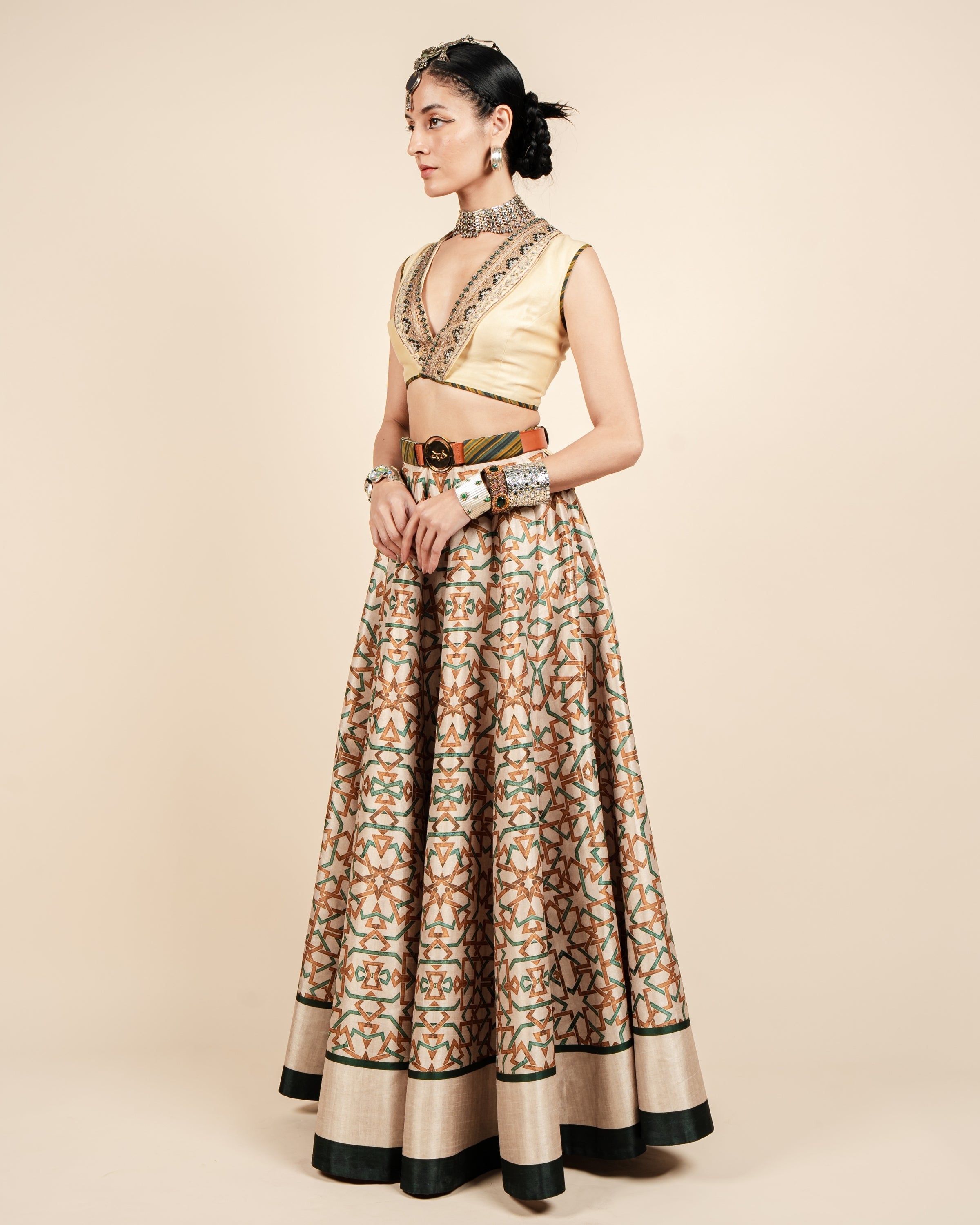 Crème Ivory Skirt Set