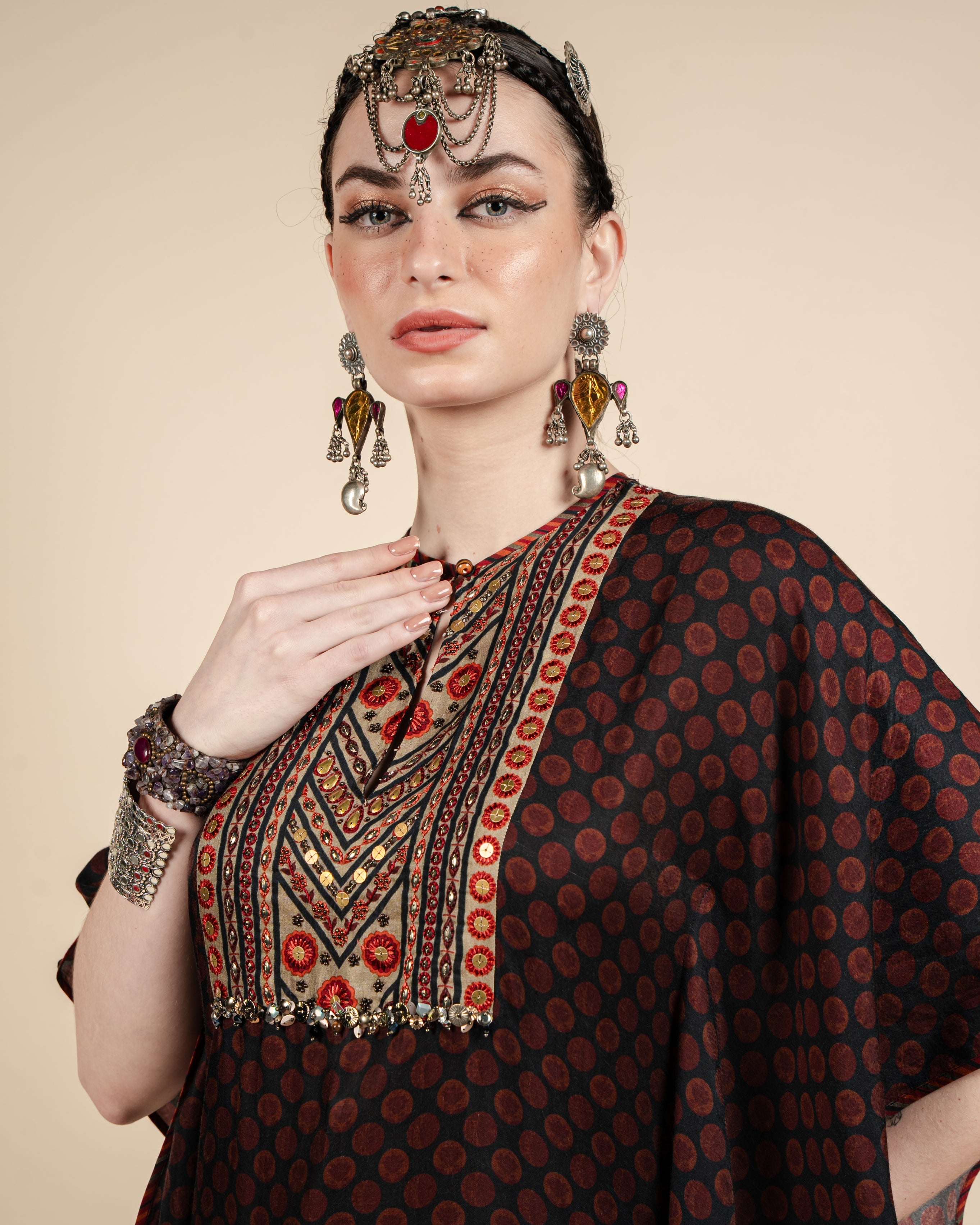 Ruby Red Kaftan