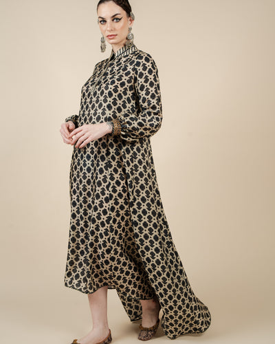 Ivory - Midnight Blue Anarkali