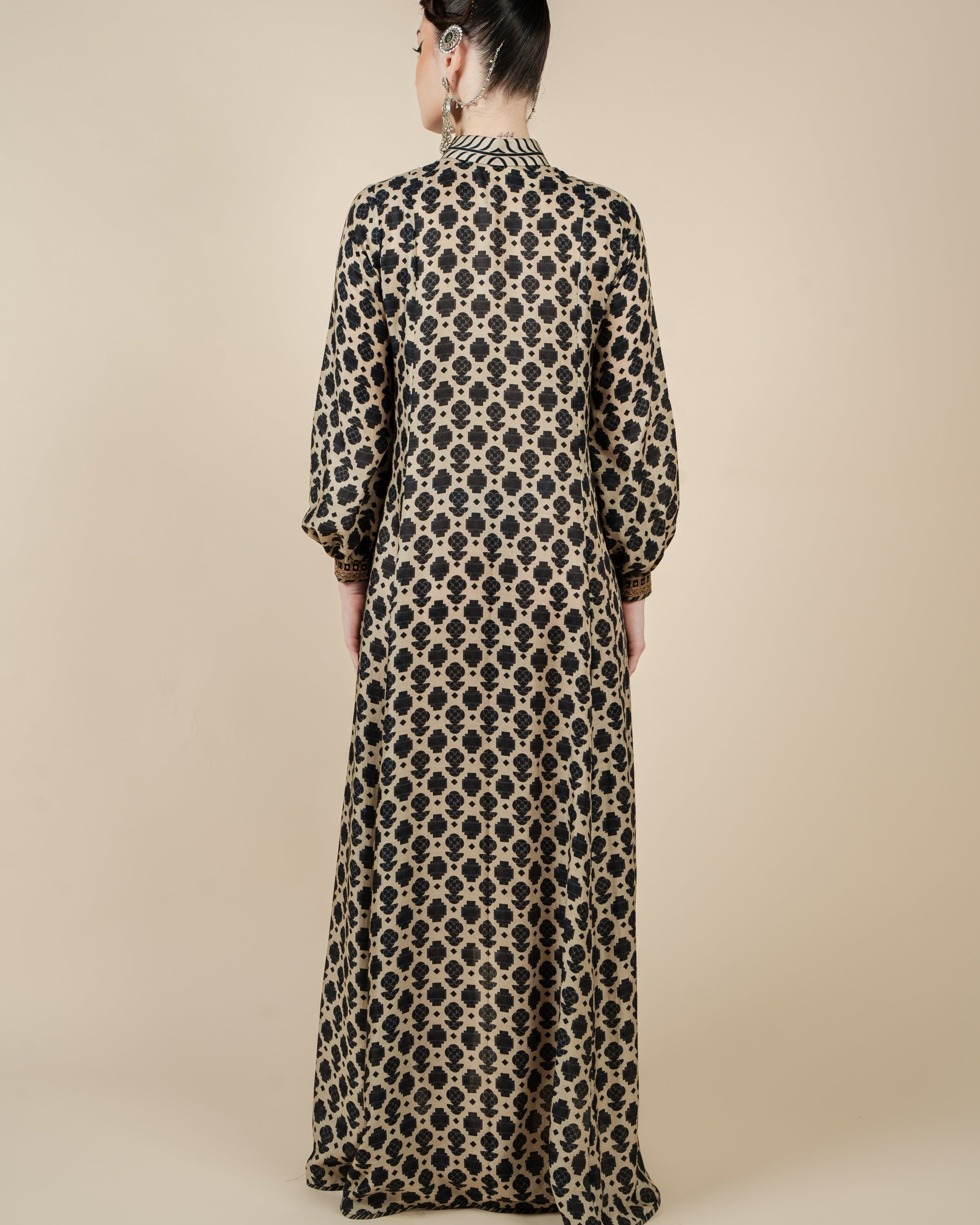 Ivory - Midnight Blue Anarkali